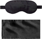 Silk Sleep Mask Light Blocking Luxury 100% Mulberry 19mm Silk Eye Mask Eye Cover Blindfold Ultra Soft Light & Comfy Anti Aging Skin Care with Travel Bag Gift Package