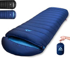 Down Sleeping Bag for Adults. 680FP Ultralight Portable, Backpacking Sleeping Bag for Hiking, Camping, Mountaineering, expeditions and Backpacking. with Compression Sack