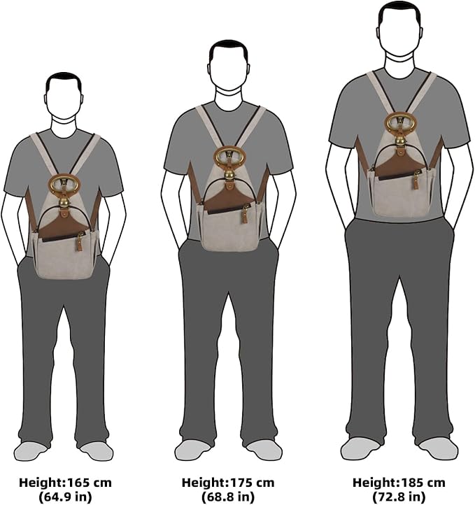 KouLi Buir Canvas Sling bag,Small Crossbody Backpack,Convertible Chest Bag Casual Daypack For Outdoor Cycling Hiking Travel (B3611-Leaden-N)