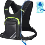 Running Hydration Vest Backpack Chest Bag with 800 ML Water Bladder, Minimalist Lightweight Running Vest for Women Men with Phone Holder, Extra Storage for Hiking Cycling Marathon