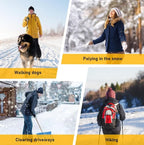 Ice Cleats for Shoes and Boots Traction Cleats Men Women Boot Chains Crampons for Anti Slip Outdoor Shoveling Hiking Walking on Snow and Ice