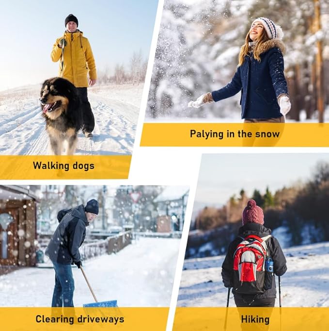 Ice Cleats for Shoes and Boots Traction Cleats Men Women Boot Chains Crampons for Anti Slip Outdoor Shoveling Hiking Walking on Snow and Ice