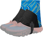 Trail Gaiters, Waterproof Low Shoe Protectors, Adjustable Boots Gators for Hiking & Running - Prevents Debris in Shoes