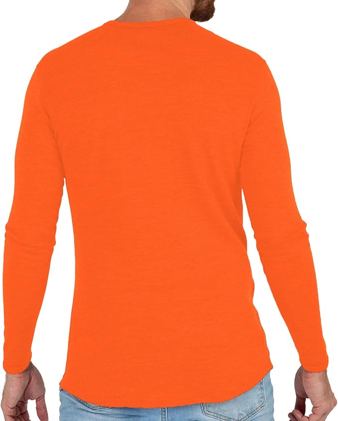 MERIWOOL Mens Base Layer - 100% Merino Wool Midweight Long Sleeve Thermal Shirt
