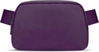 JSJ Mini Fanny Pack for Women & Men,Valentines Day Gifts for Girls Teens Kids Daughter Sister Her,Trendy Stuff Crossbody Bags Cute Everywhere Belt Bags. (Aubergine)