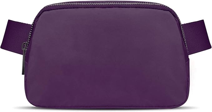 JSJ Mini Fanny Pack for Women & Men,Valentines Day Gifts for Girls Teens Kids Daughter Sister Her,Trendy Stuff Crossbody Bags Cute Everywhere Belt Bags. (Purple)