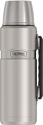 THERMOS Stainless King Vacuum-Insulated Beverage Bottle, 40 Ounce, Matte Stainless Steel