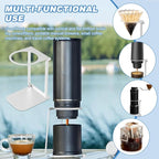 Pour Over Coffee Dripper Stand, Foldable Metal Travel and Camping Gadgets Coffee Dripper Station Rack for Portable Hand Press Espresso Maker