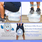 WaterStorageCube BPA Free Collapsible Water Container with Spigot, Camping Water Storage Carrier Jug for Outdoors Hiking Backpack & Survival Kit, Foldable Portable Water Canteen 1.3/2.6/5.3 Gallon