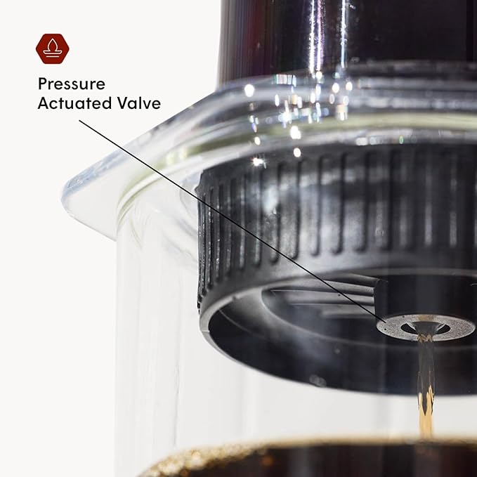 AeroPress Flow Control Filter Cap, Stops Drip for Full Control Over Grind Size & Time, Brew Classics, Espresso Style, Lattes, Cold Brew & More, Fits Standard Size AeroPress Manual Coffee Maker