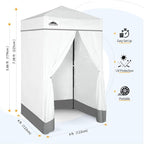EAGLE PEAK Flex Ultra Compact 4x4 Pop-up Canopy, Sun Shelter, Changing Room, Portable Privacy Canopy Cabana for Pool, Fashion Photoshoots, or Camping, White