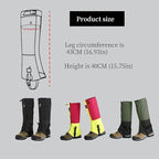 2 Pairs Leg Gaiters Adjustable Shoe Snow Boot Guard Gators for Running Shoe Gaiters, Trail Running Gaiters Sandproof