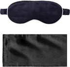 Silk Sleep Mask Light Blocking Luxury 100% Mulberry 19mm Silk Eye Mask Eye Cover Blindfold Ultra Soft Light & Comfy Anti Aging Skin Care with Travel Bag Gift Package