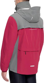 baleaf Men's Rain Jacket Waterproof Windbreaker Raincoat Running Cycling Hiking Gear Hood Lightweight Reflective Packable