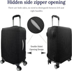 Luggage Cover, THome Protective Washable Suitcase Cover - Travel Elastic Spandex Suitcase Protector Fits 30 to 32 Inch Black