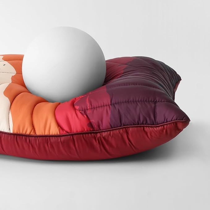 Camping Pillow,Supportive Compressible Travel Pillow Middle Size Lightweight Camp Pillow with Storage Bag for Camping,Hiking,Backpacking,Airplane