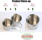 1.5L Stainless Steel Camping Kettle - Portable Durable Open Fire Kettle for Camping, Bushcraft, and Emergency Use - Fast Boiling, Heat Retention, Campfire Safe (1.5L)