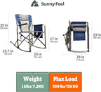 SUNNYFEEL Camping Directors Chair, Heavy Duty,Oversized Portable Folding Chair with Side Table, Pocket for Beach, Fishing,Trip,Picnic,Lawn,Concert Outdoor Foldable Camp Chairs
