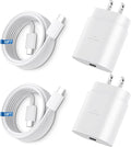 Super Fast Charger Type C, 25W USB C Wall Charger Fast Charging for Samsung Galaxy S26 Ultra/S26/S26+/S25 Ultra/S25/24 Ultra/S24/S23 Ultra/S22 Ultra with 10FT Long Android Type C Charger Cable 2Pack