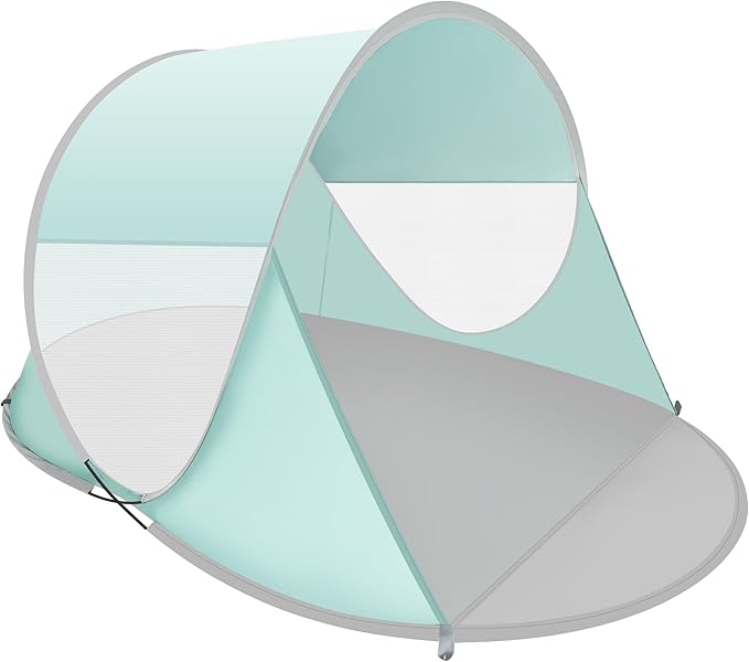 ISILER Pop Up Beach Tent, Portable Outdoor Shade, UPF 50+ Baby Shelter, Easy Setup Windproof Waterproof Canopy