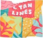 Dock & Bay Beach Towel - Quick Dry, Sand Free - Compact, Lightweight - 100% Recycled - Includes Bag - Good Times & Tan Lines - Large (160x90cm, 63x35)