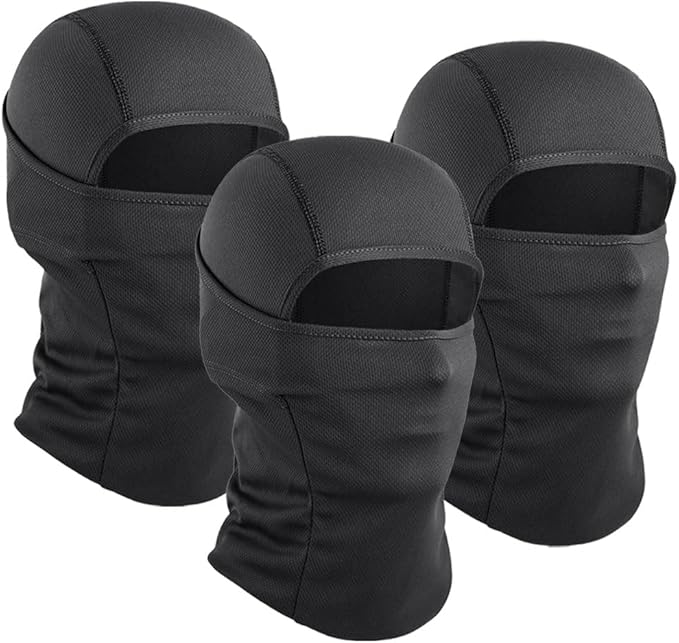AXBXCX 3 Pack Balaclava Ski Mask - Breathable UV Protection Face Cove for Motorcycle, Football, Cycling, Outdoor Sports