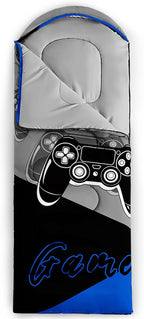 AILONEN Outer Space Astronaut Camping Sleeping Bags,Lightweight & Waterproof,3 Season Warm & Cool Weather,Cartoon Sleeping Bags for Kids,Boys Girls Travelling,Outdoors