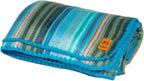 Alpaca Wool Blanket - Queen Size Bed Throw & Warm, Lightweight, Couch or Camp - Outdoor - 87 x 64 Inches (Light Turquoise)
