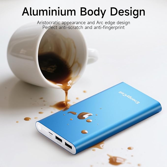 Pilot 4GS Portable Charger 12000mAh Fast Charging Power Bank Dual 3A High-Speed Output Battery Pack Compatible with iPhone 16 15 14 13 12 11 and More (Blue)