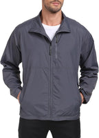 Mens Windbreaker Jackets Lightweight Packable Windproof for Casual Hiking Outdoor