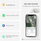 Mini GPS Tracker for Cars,Car Tracker with Magnetic Case,No Monthly Fee Real Time Car GPS Tracker Work with Apple Find My(iOS Only) (White,1PCS)