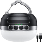 LED Camping Lantern Rechargeable 1400LM, Up to 420H Running Time Camping Tent RGB Light, 10400mAh Emergency Hanging Light for Hurricane, Power Outages, Home, Hiking