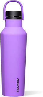 Corkcicle Sport Canteen - Keeps Drinks Cold 25 Hours - Stainless Steel Water Bottle - Triple-Insulated - Spill-Proof - Summer Drinkware Gift - Keeps Drinks Ice Cold - 20 oz - Varsity Purple