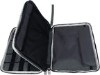 BUBM Double Layer Electronics Organizer, Travel Gadget Bag for Cables, Memory Cards, Flash Hard Drive and More, Fit for iPad or Tablet(up To 9.7")--Large, Dark Blue