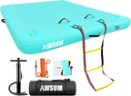 AWSUM Inflatable Floating Dock Air Dock Platform Floating Island Raft with None-Slip Surface for Pool Beach Ocean