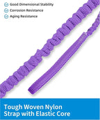 OCEANBROAD Kayak Paddle Leash Stretchable Strap Lanyard Rope for SUP Kayaking Boating Canoeing Fishing Pole Rod 4-7 Feet