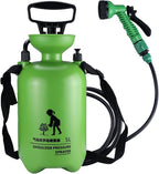 Finderomend Portable Shower for Camping with 7 Spray Modes, Hand Press Camping Shower with Removable Hose and Shower Head,Pressure Rinse Kits for Hiking Traveling Garden Beach Pet Shower