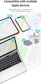 Find My Tag,Item Finder for Keys, Car, Wallet, Luggage, Bag, Pets and More, Works with Apple Find My App (iOS only), GPS Tracker for Kids (White)