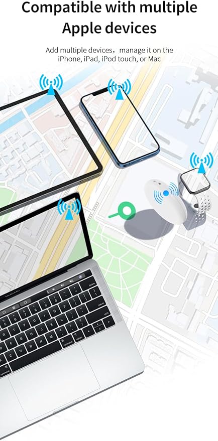 Find My Tag,Item Finder for Keys, Car, Wallet, Luggage, Bag, Pets and More, Works with Apple Find My App (iOS only), GPS Tracker for Kids (Green)