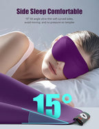 Sleep Mask for Side Sleeper Women Men, EVA BELLE Eye Mask for Sleeping Light Blocking, 3D Sleeping Mask Blackout, Soft Breathable Eye Shade Cover with Adjustable Elastic Strap for Travel Home Nap Rest
