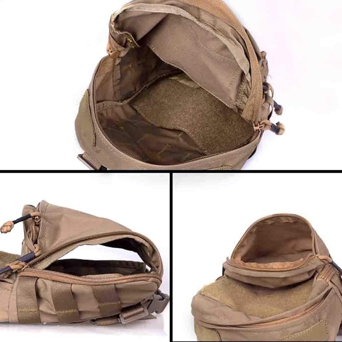 IDOGEAR Mini Tactical MOLLE Hydration Pack Water Reservoir Bag Outdoor Water Bladder Carrier Pack for Tactical Vest Backpack