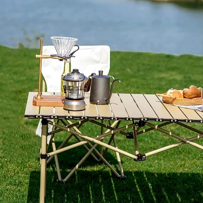 Folding Camping Chair for Small man, Portable Outdoor Backpacking Chair for Hiking, Picnic, Camping, Beach, Ultralight Compact Camping Chair with Carry Bag, 23"D x 14.2"W x 14.2"H (Beige)