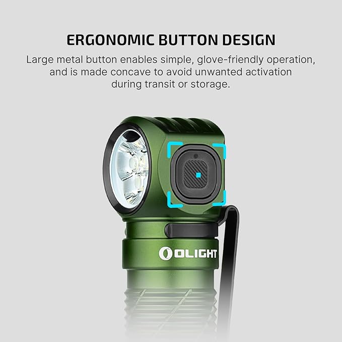 OLIGHT Perun 3 Rechargeable Headlamp Flashlight, 3000 Lumens LED Headlight with Red Light, Waterproof Head Lamp with Headband for Outdoor Camping, Hiking, Working (OD Green)