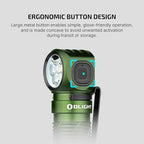 OLIGHT Perun 3 Rechargeable Headlamp Flashlight, 3000 Lumens LED Headlight with Red Light, Waterproof Head Lamp with Headband for Outdoor Camping, Hiking, Working (OD Green)