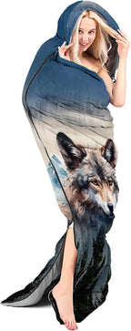 Sleeping Bags for Adults and Kids Backpacking Camping Sleeping Bags for Girls and Boys Lightweight Waterproof Cold/Warm Sleeping Bag for Season Camping Essentials Outdoor Travel with Compression Bags