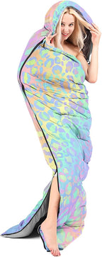 AILONEN Outer Space Astronaut Camping Sleeping Bags,Lightweight & Waterproof,3 Season Warm & Cool Weather,Cartoon Sleeping Bags for Kids,Boys Girls Travelling,Outdoors