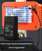 3000kg / 6600lbs Digital Crane Scale, Waterproof Industrial Scale with Remote, Rechargeable Hanging Scale Division 0.5kg with Shackle & Hook, Highly Visible LED Display
