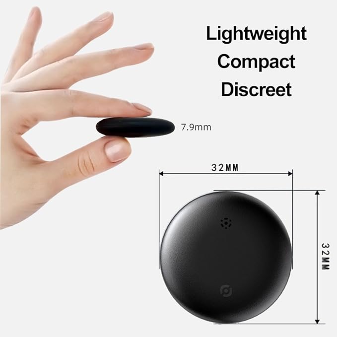 Dual System GPS Tracker for iOS and Android Bluetooth Tracker Smart Tags Compatible with Apple Find My (iOS) & Google's Find Hub (Android) for Keys, Vehicles, Car, Luggage, Wallet (4-Pack)