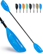 Abahub Adjustable Kayak Paddle 210-230 cm/ 230-250 cm Floating Kayaking Oars Boating Oars Canoeing Oars Black