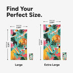 Dock & Bay Beach Towel - Quick Dry, Sand Free - Compact, Lightweight - 100% Recycled - Includes Bag - Wild Things - Large (160x90cm, 63x35)